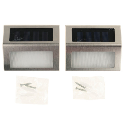 TG64419 HALOGENLAMPE SOLAR LED WANDLAMPE DÄMMERUNGSSENSOR 2PCS FASSADENPANEL
