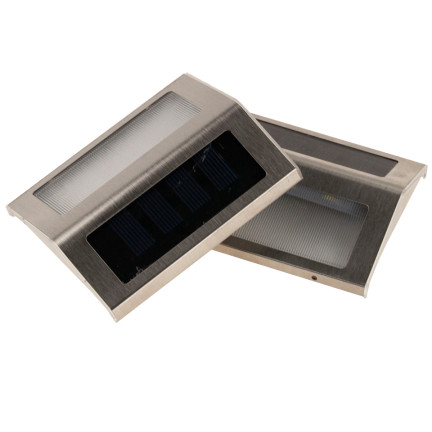 TG64419 HALOGENLAMPE SOLAR LED WANDLAMPE DÄMMERUNGSSENSOR 2PCS FASSADENPANEL