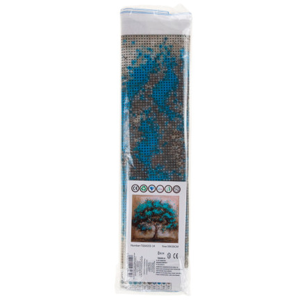 TG64203-14 DIAMANT EMBROiderie Diamant Malerei Diamant Baum Mosaik BLAU 5D