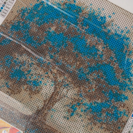 TG64203-14 DIAMANT EMBROiderie Diamant Malerei Diamant Baum Mosaik BLAU 5D
