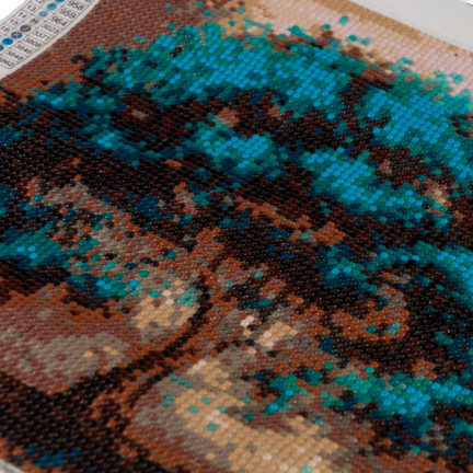 TG64203-14 DIAMANT EMBROiderie Diamant Malerei Diamant Baum Mosaik BLAU 5D