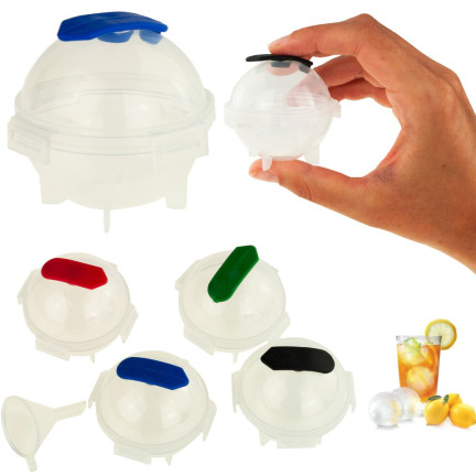 TG64476 EISFORM EIS KUGELN FORM 4 STÜCK FÜR GETRÄNKE GROSS