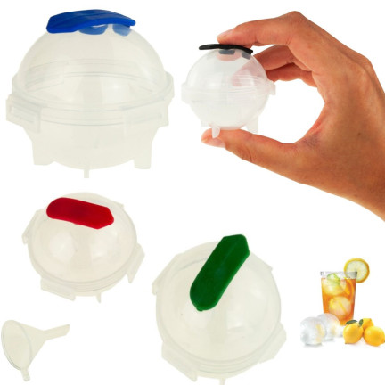TG64476 EISFORM EIS KUGELN FORM 4 STÜCK FÜR GETRÄNKE GROSS