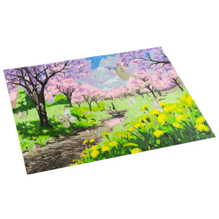 TG64616-2 MALEN NACH ZAHLEN LANDSCHAFT OHNE RAHMEN