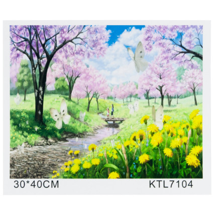 TG64616-2 MALEN NACH ZAHLEN LANDSCHAFT OHNE RAHMEN