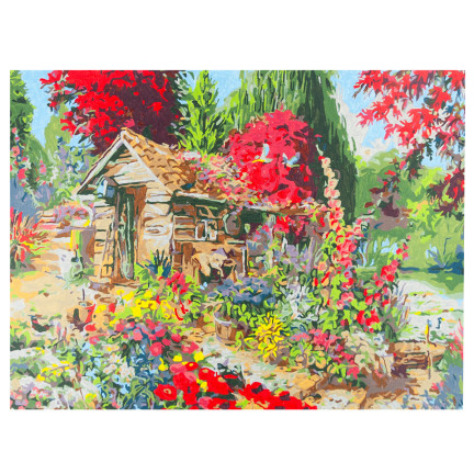 TG64616-3 Gerahmtes Gemälde ohne Bordüren 30x40 Landhaus