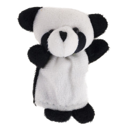 TG64638 Plüsch-Fingerpuppen, 10 Stück, Zootiere, Fingerpuppen-Set