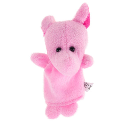 TG64638 Plüsch-Fingerpuppen, 10 Stück, Zootiere, Fingerpuppen-Set