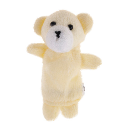 TG64638 Plüsch-Fingerpuppen, 10 Stück, Zootiere, Fingerpuppen-Set