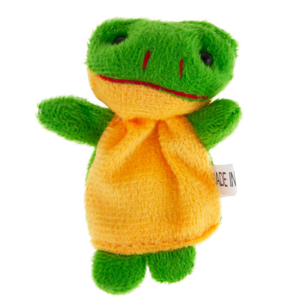 TG64638 Plüsch-Fingerpuppen, 10 Stück, Zootiere, Fingerpuppen-Set