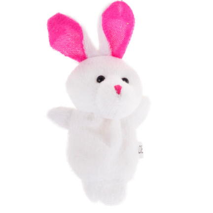 TG64638 Plüsch-Fingerpuppen, 10 Stück, Zootiere, Fingerpuppen-Set