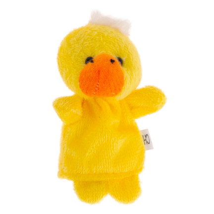 TG64638 Plüsch-Fingerpuppen, 10 Stück, Zootiere, Fingerpuppen-Set