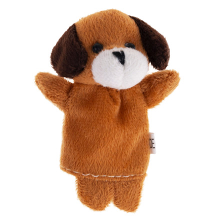 TG64638 Plüsch-Fingerpuppen, 10 Stück, Zootiere, Fingerpuppen-Set