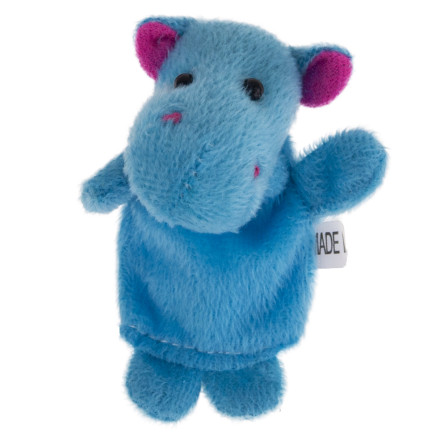 TG64638 Plüsch-Fingerpuppen, 10 Stück, Zootiere, Fingerpuppen-Set