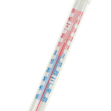 TG64645 THERMOMETER ZUM AUFKLEBEN FÜR DEN AUSSENBEREICH WEISS