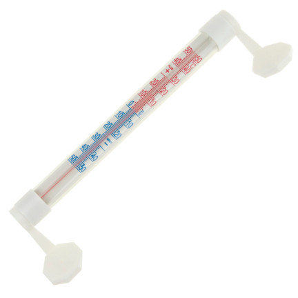 TG64645 THERMOMETER ZUM AUFKLEBEN FÜR DEN AUSSENBEREICH WEISS