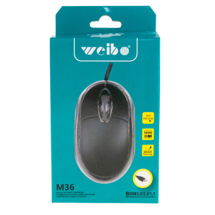 TG64658 KABELGEBUNDENE OPTISCHE MAUS KLEIN BEQUEM FÜR LAPTOP-MAUS