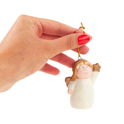 TG65964 KUGEL WEIHNACHTSKUGEL ANHÄNGER WEIHNACHTSMANN, SCHNEEMANN, ENGEL, RENTIER