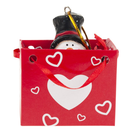 TG65964 KUGEL WEIHNACHTSKUGEL ANHÄNGER WEIHNACHTSMANN, SCHNEEMANN, ENGEL, RENTIER