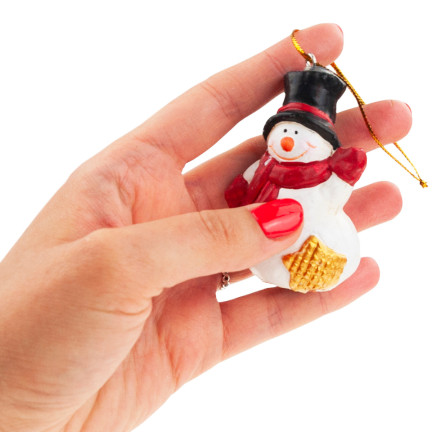 TG65964 KUGEL WEIHNACHTSKUGEL ANHÄNGER WEIHNACHTSMANN, SCHNEEMANN, ENGEL, RENTIER