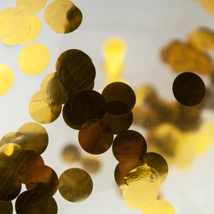 TG66226-1 GOLD KONFETTI LUFTBALLONS 100PCS TRANSPARENT GEBURTSTAG HOCHZEIT EMPFANG