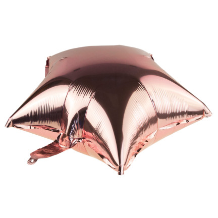 TG66234-3 FOLIENBALLON STERN ROSA GEBURTSTAG STERN FÜR HELIUM