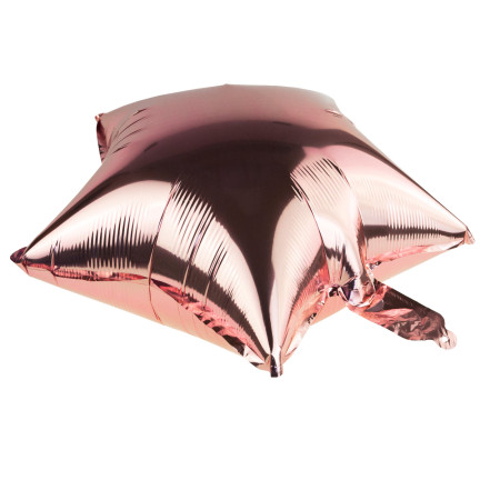 TG66234-3 FOLIENBALLON STERN ROSA GEBURTSTAG STERN FÜR HELIUM