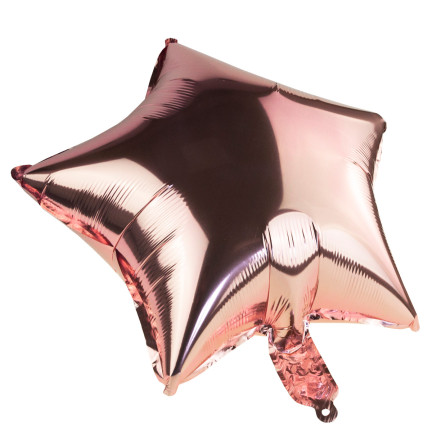 TG66234-3 FOLIENBALLON STERN ROSA GEBURTSTAG STERN FÜR HELIUM