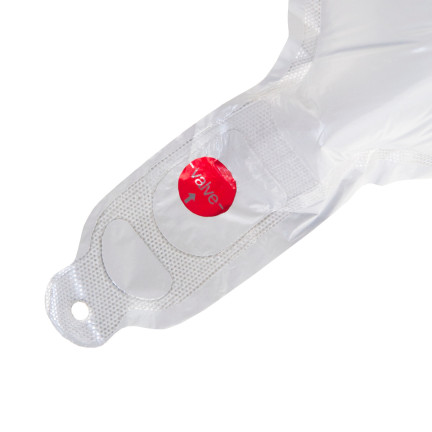 TG66235-1 FOLIENBALLON HERZ WEISS FÜR HELIUM VALENTINSTAG
