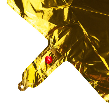 TG66234-2 FOLIE BALLON STERN GOLD GEBURTSTAG STERN FÜR HELIUM