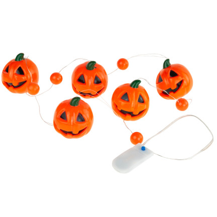 TG66285 HALLOWEEN GARLANDE LED KETTE KÜRBIS LEUCHTET 5PCS
