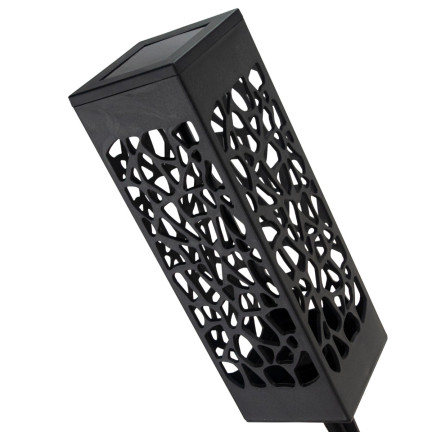 TG66760 SOLAR GARTEN DURCHBROCHENE LED-LATERNE GEHÄMMERT