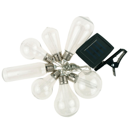 TG66778 SOLAR GIRLANDE LAMPE LED LICHTERKETTE LOFT GLÜHBIRNE SOLAR