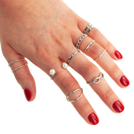 TG66797 RINGE SILBER RINGE SET