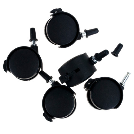 TG66800 MÖBEL ROLLEN GUMMIRÄDER FÜR SCHRANK STUHL SET VON 5 STÜCK SCHWARZ MÖBEL ROLLEN GUMMIRÄDER FÜR SCHRANK STUHL SET VON 5 STÜCK SCHWARZ