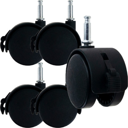 TG66800 MÖBEL ROLLEN GUMMIRÄDER FÜR SCHRANK STUHL SET VON 5 STÜCK SCHWARZ MÖBEL ROLLEN GUMMIRÄDER FÜR SCHRANK STUHL SET VON 5 STÜCK SCHWARZ