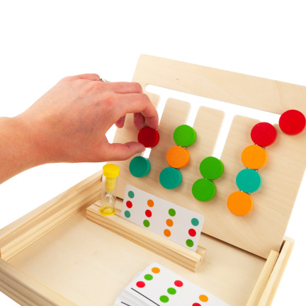 TG67008 Holz-Sortierspiel: Farben und Formen lernen – Zuordnung