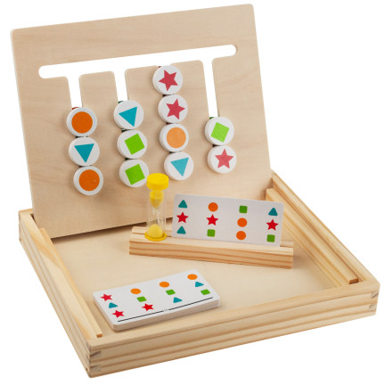 TG67008 Holz-Sortierspiel: Farben und Formen lernen – Zuordnung