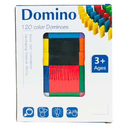 TG67014 Holz-Domino-Steine, großes Puzzle, 120 Teile