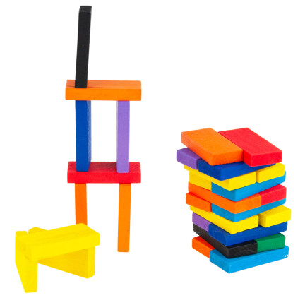 TG67014 Holz-Domino-Steine, großes Puzzle, 120 Teile
