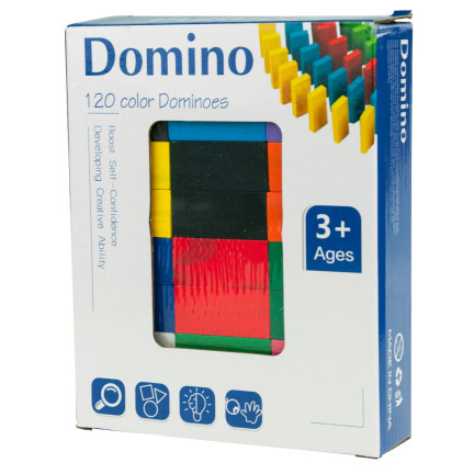 TG67014 Holz-Domino-Steine, großes Puzzle, 120 Teile
