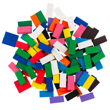 TG67014 Holz-Domino-Steine, großes Puzzle, 120 Teile