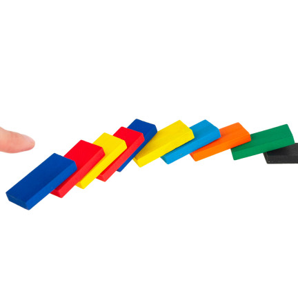 TG67014 Holz-Domino-Steine, großes Puzzle, 120 Teile