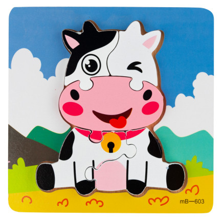TG67017 Holzpuzzle, Lernpuzzle, Fudge-Puzzle, Bausteine