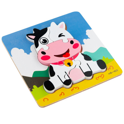 TG67017 Holzpuzzle, Lernpuzzle, Fudge-Puzzle, Bausteine