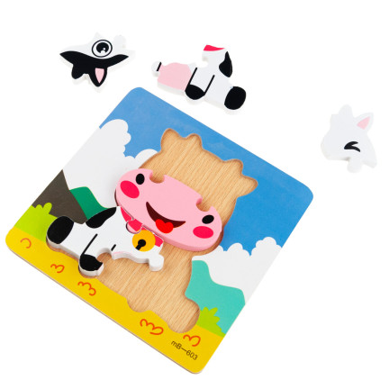 TG67017 Holzpuzzle, Lernpuzzle, Fudge-Puzzle, Bausteine