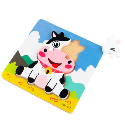 TG67017 Holzpuzzle, Lernpuzzle, Fudge-Puzzle, Bausteine