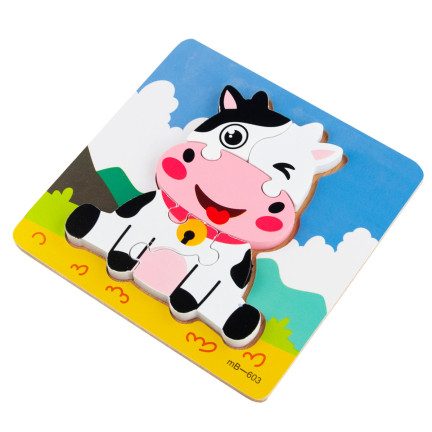 TG67017 Holzpuzzle, Lernpuzzle, Fudge-Puzzle, Bausteine