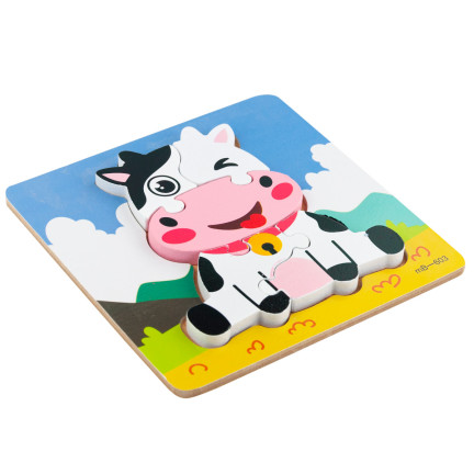 TG67017 Holzpuzzle, Lernpuzzle, Fudge-Puzzle, Bausteine
