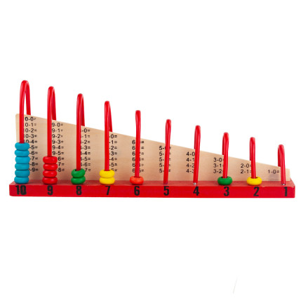 TG67018 Abakus zum Erlernen des Rechnens – traditionelle Holzperlen nach Montessori